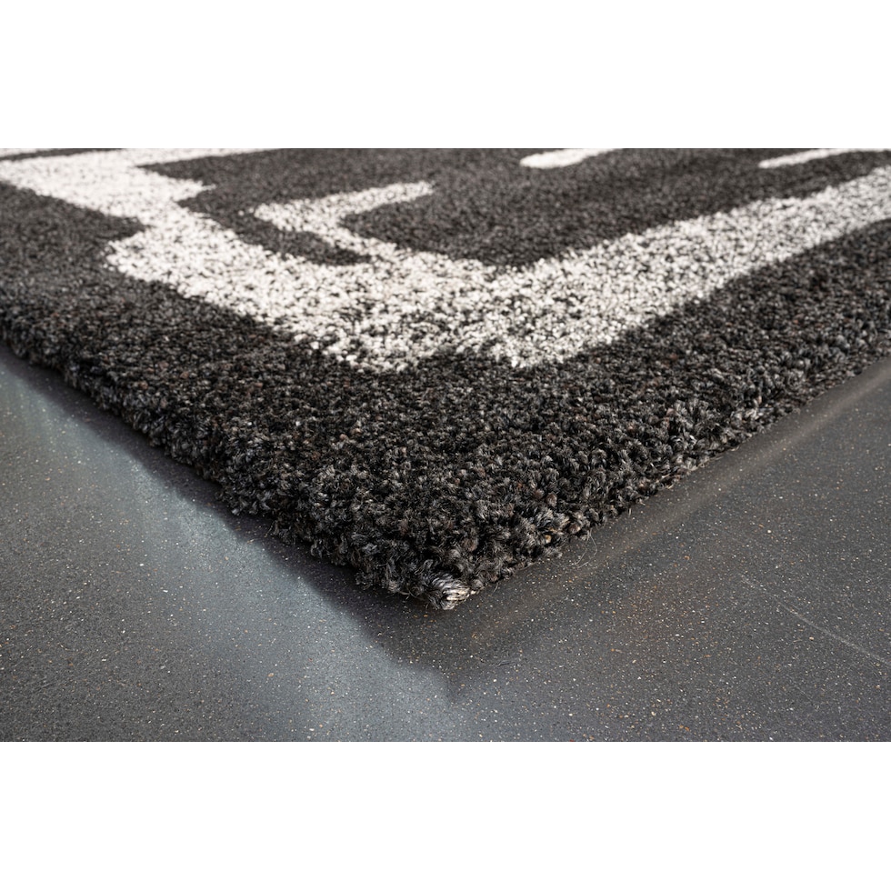granada charcoal ivory area rug  x    
