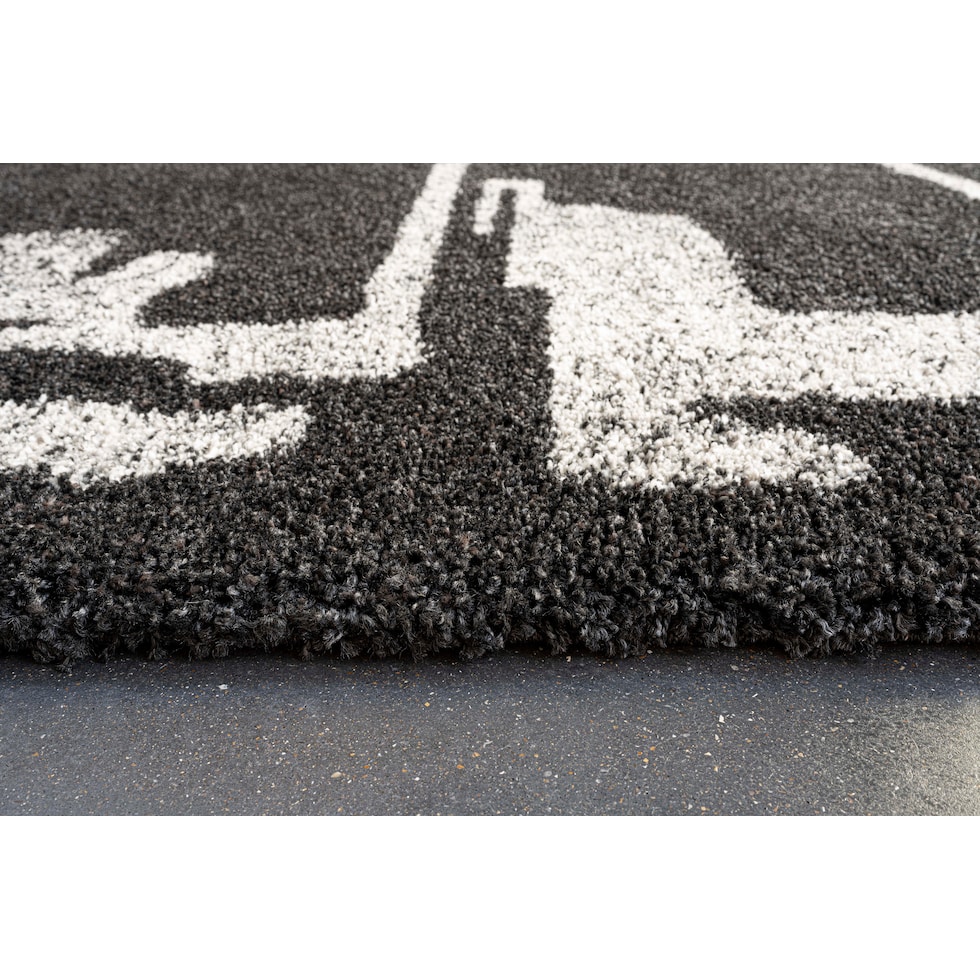 granada charcoal ivory area rug  x    