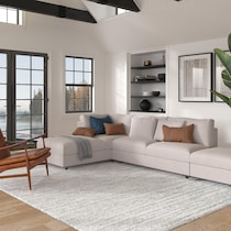 granada ivory gray rug   