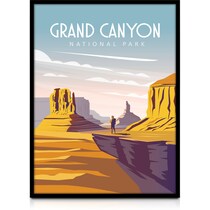grand canyon multicolor wall art   