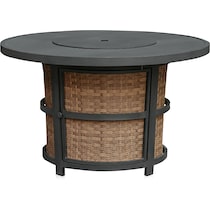 grand haven gray fire table   