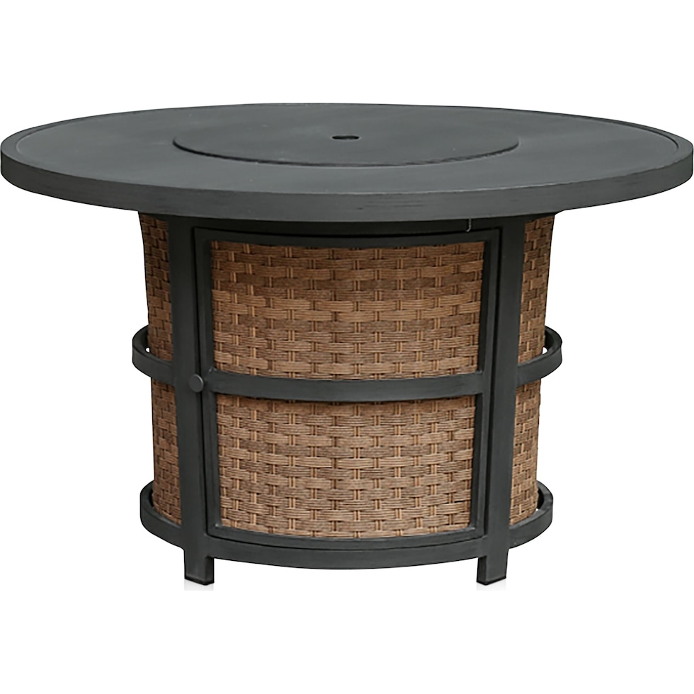 grand haven gray fire table   