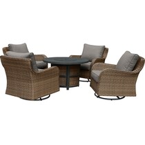 grand haven gray outdoor chair set   