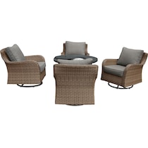 grand haven gray outdoor chair set   