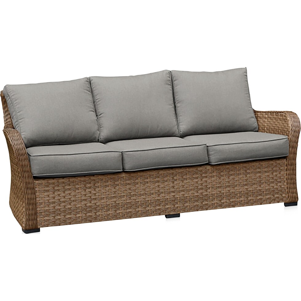 grand haven gray outdoor sofa   