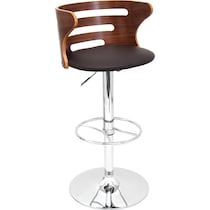grandfield dark brown bar stool   