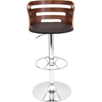 grandfield dark brown bar stool   