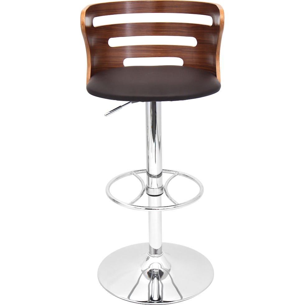 grandfield dark brown bar stool   