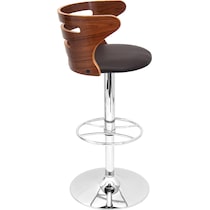 grandfield dark brown bar stool   