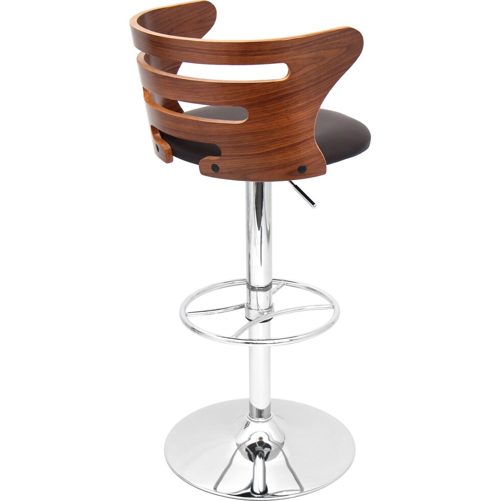 grandfield dark brown bar stool   