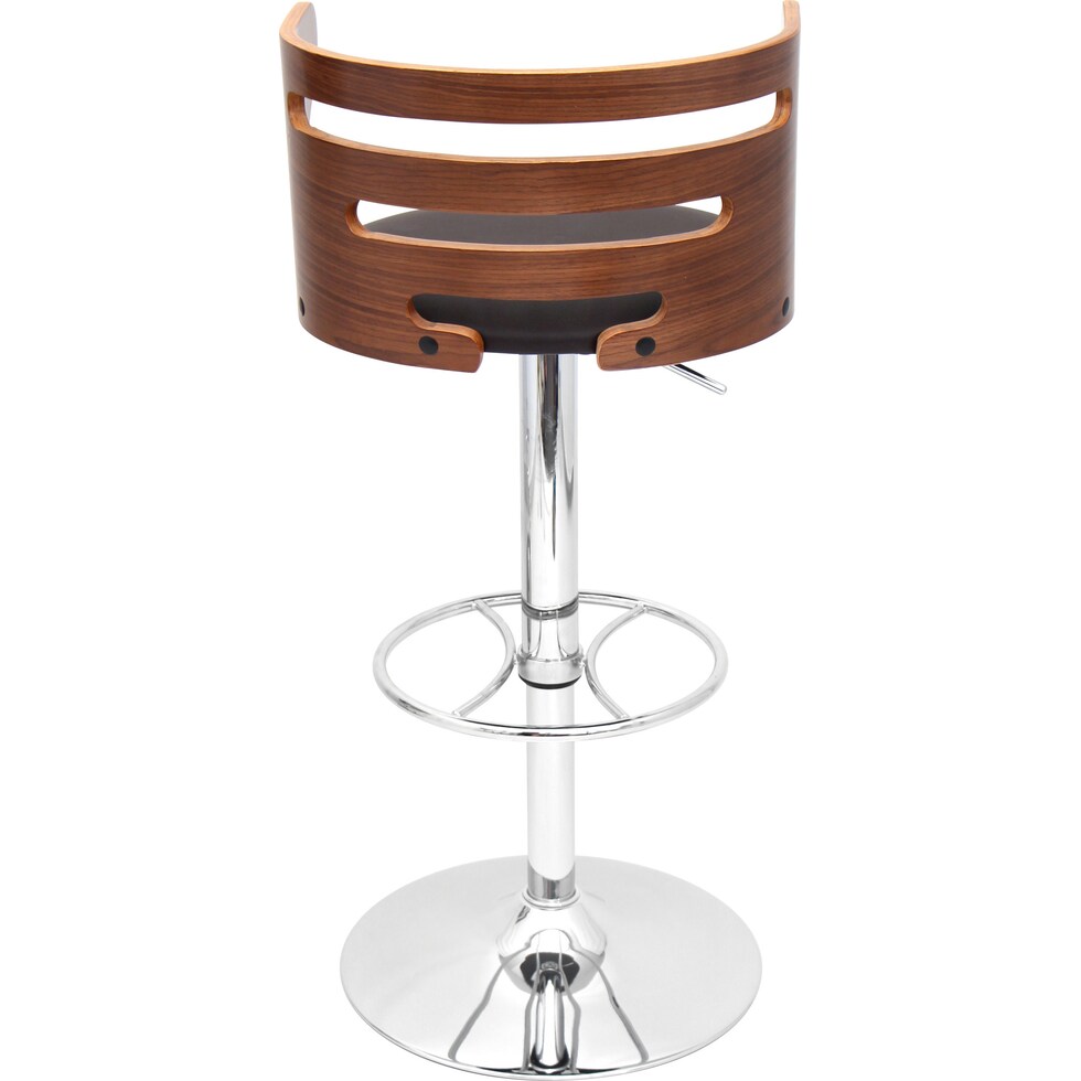 grandfield dark brown bar stool   