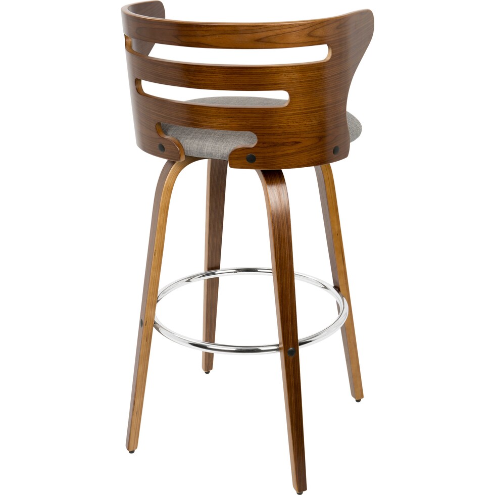 grandfield gray bar stool   