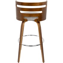 grandfield gray bar stool   