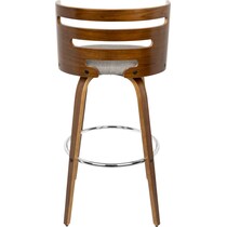 grandfield gray bar stool   