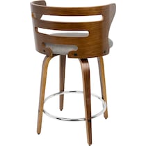 grandfield gray counter height stool   