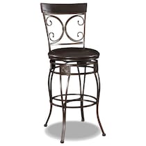 grandview dark brown bar stool   
