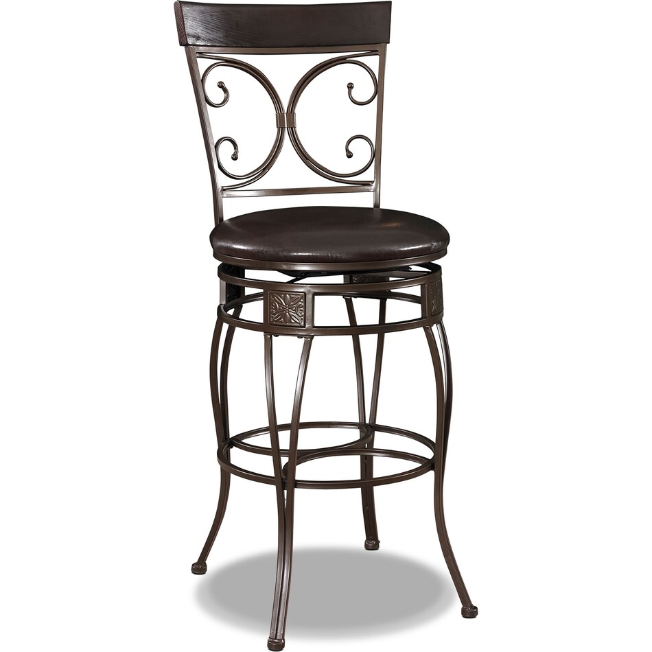 grandview dark brown bar stool   