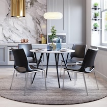 granger black dining chair   