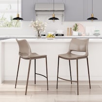 granger light brown counter height stool   