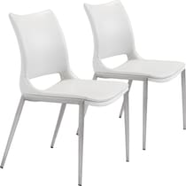 granger white dining chair   