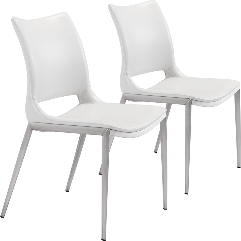 granger white dining chair   