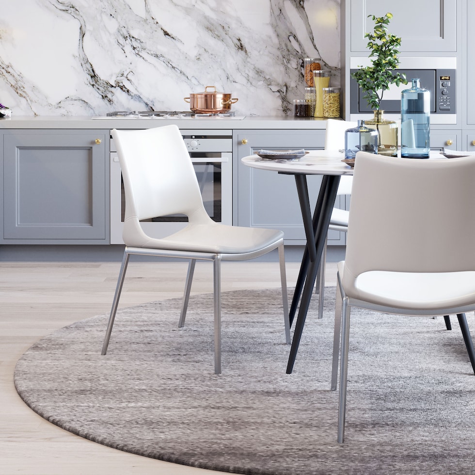 granger white dining chair   