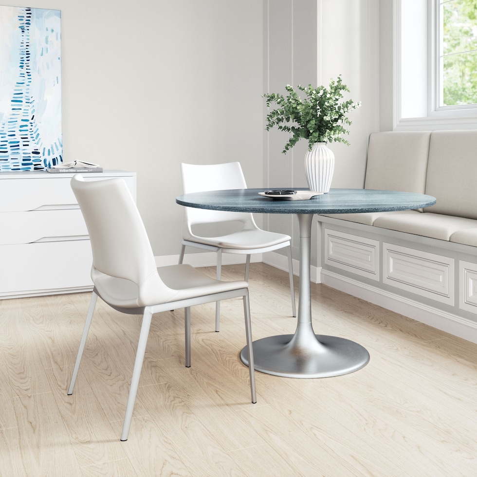 granger white dining chair   