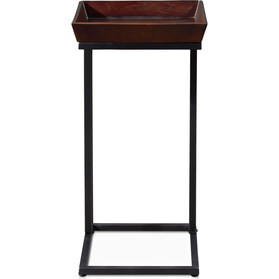 grant dark brown chairside table   