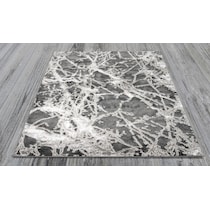 gray and white area rug  x    