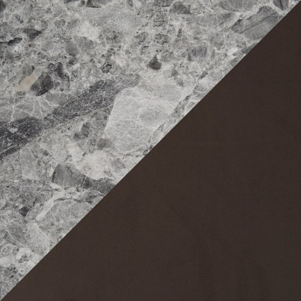 gray marble brown natural legs swatch  