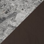 gray marble brown natural legs swatch  