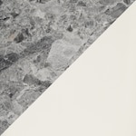 gray marble white swatch  
