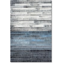 gray to blue gray and blue wall art   