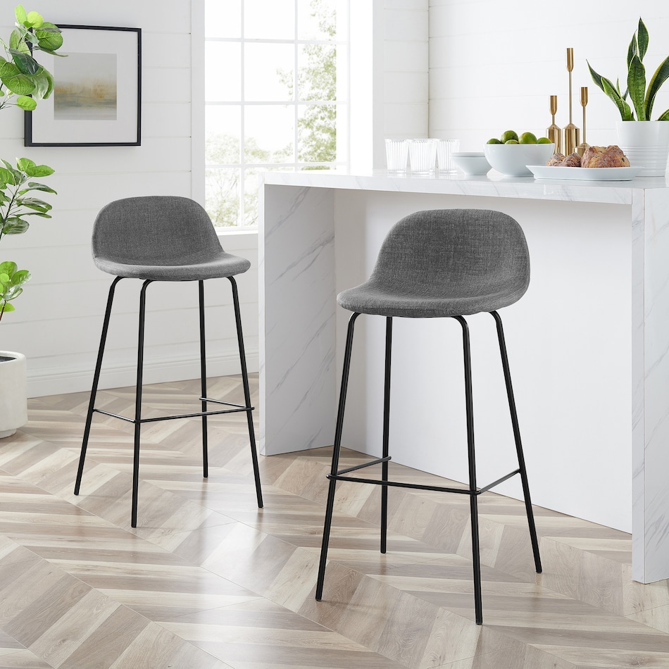 gray bar stools   