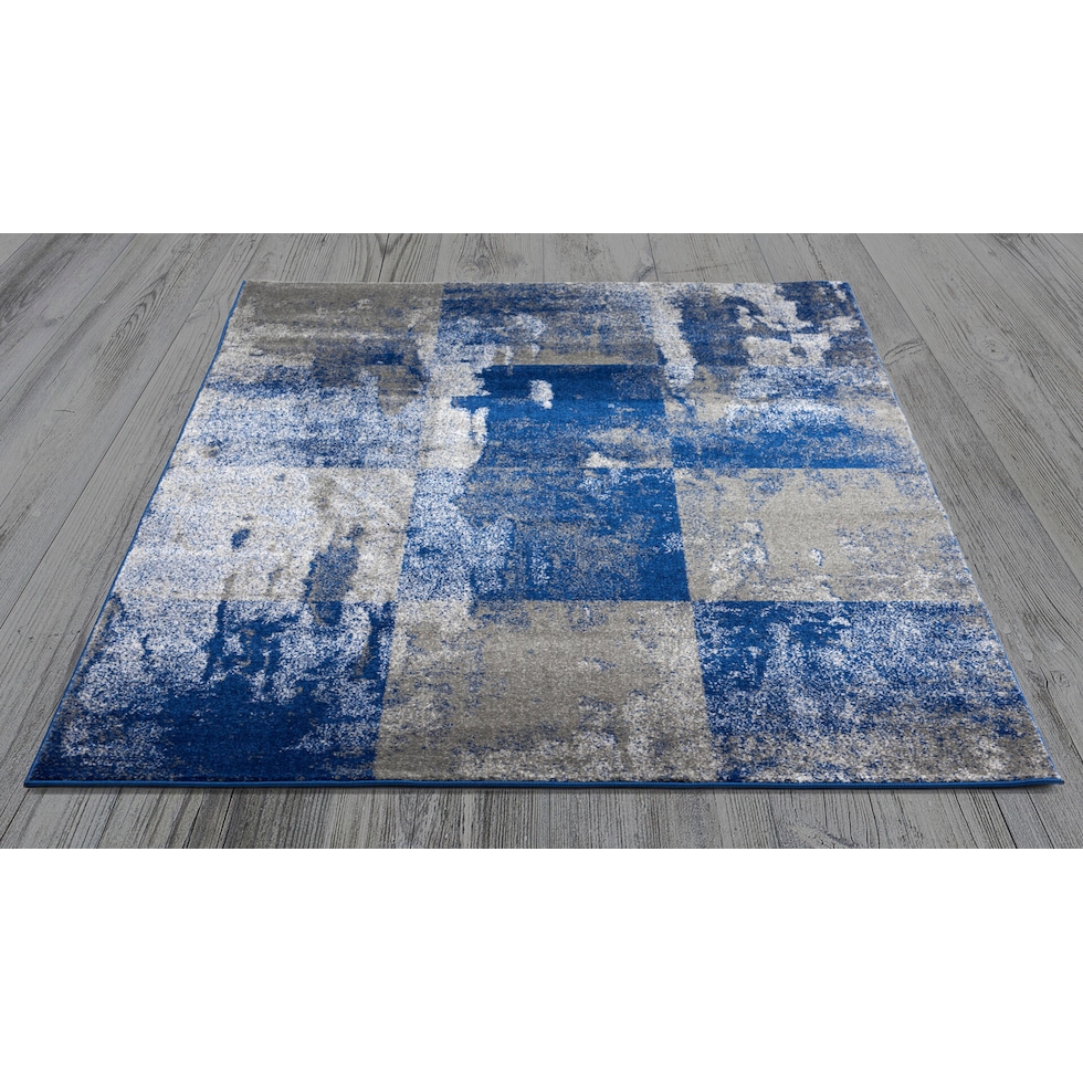 gray blue area rug  x    