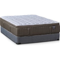 gray california king mattress split foundation set   