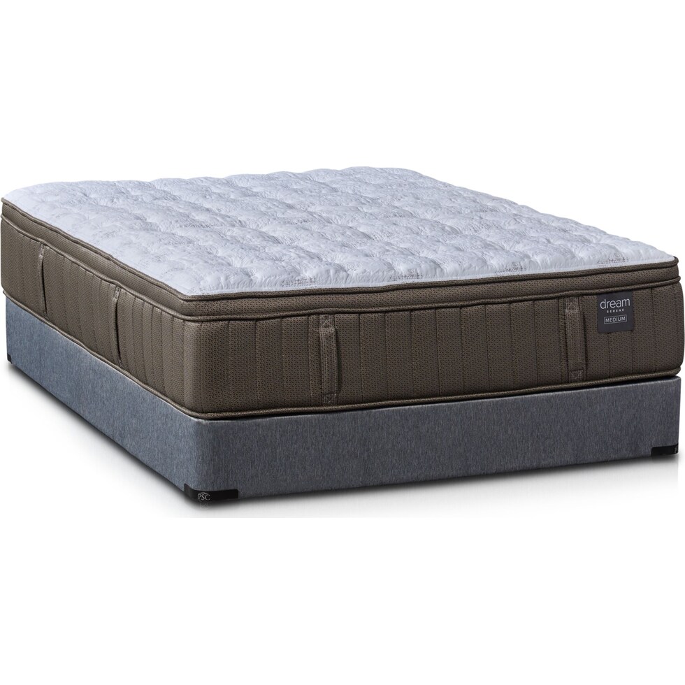 gray california king mattress split foundation set   