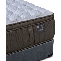gray california king mattress split foundation set   