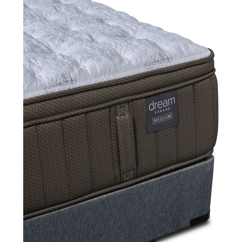 gray california king mattress split foundation set   