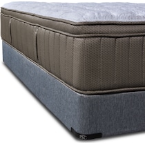 gray california king mattress split foundation set   