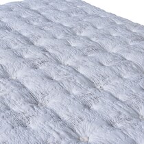 gray california king mattress split foundation set   