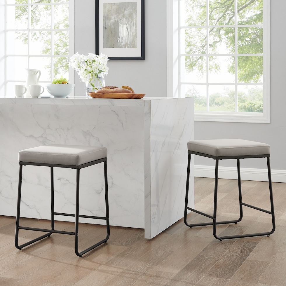 gray counter height stool   