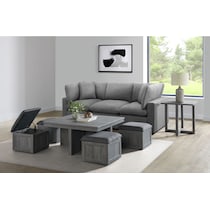 gray end table   