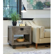 gray end table   
