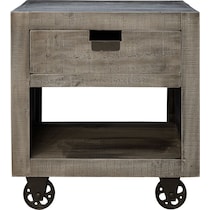 gray end table   