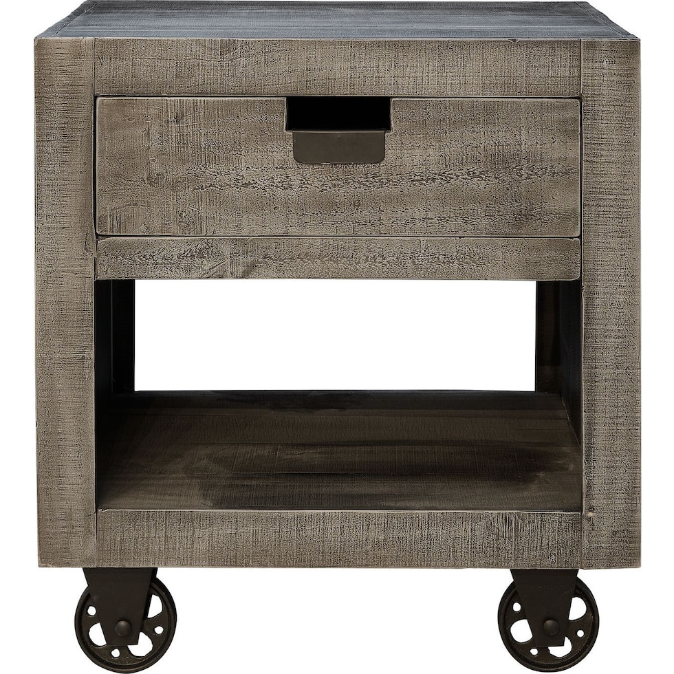 gray end table   
