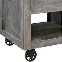 gray end table   