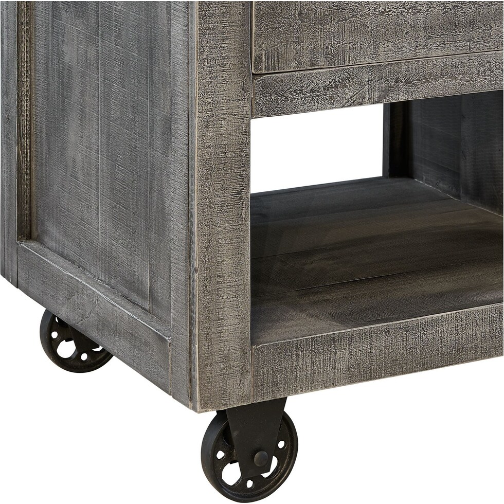 gray end table   