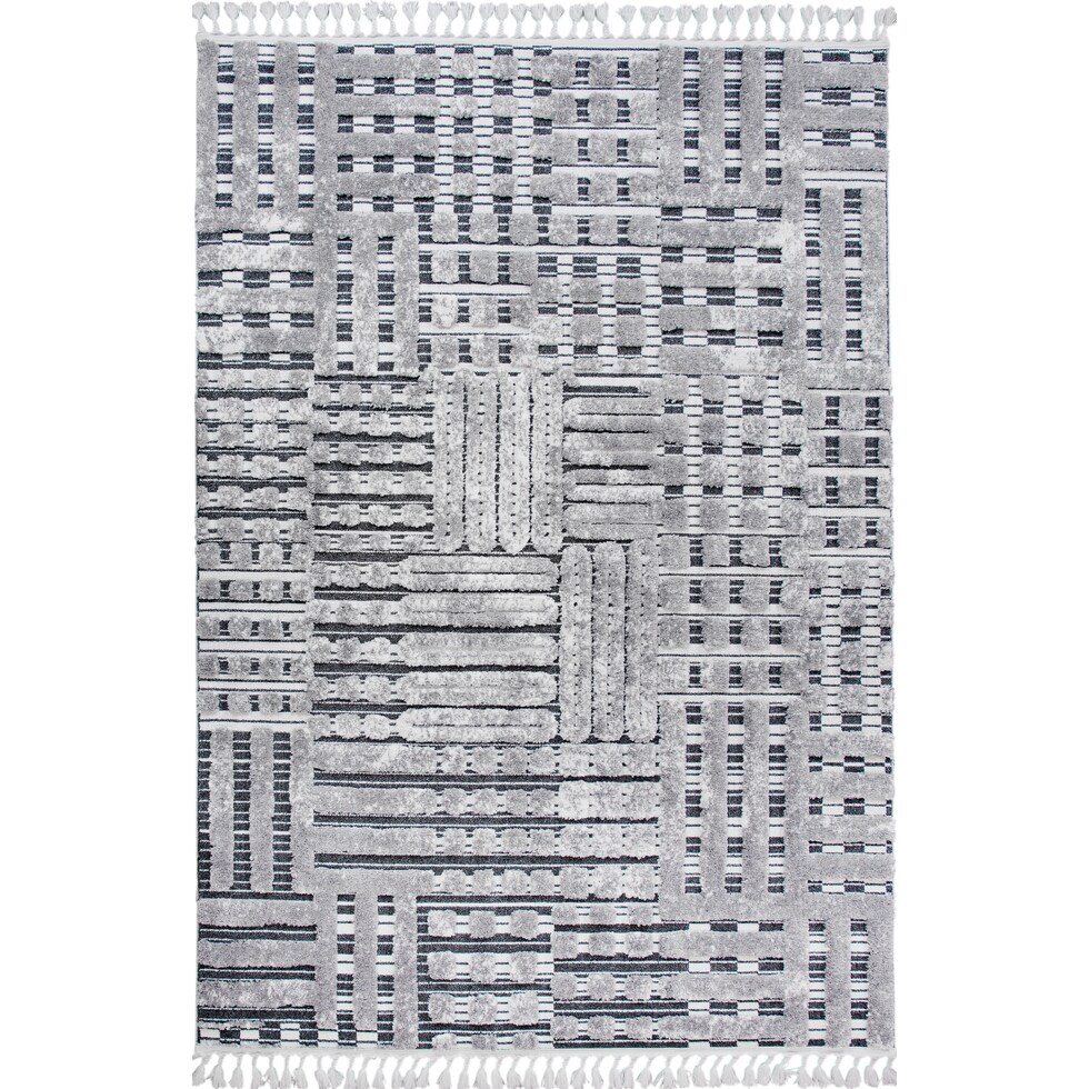 gray ivory rug   