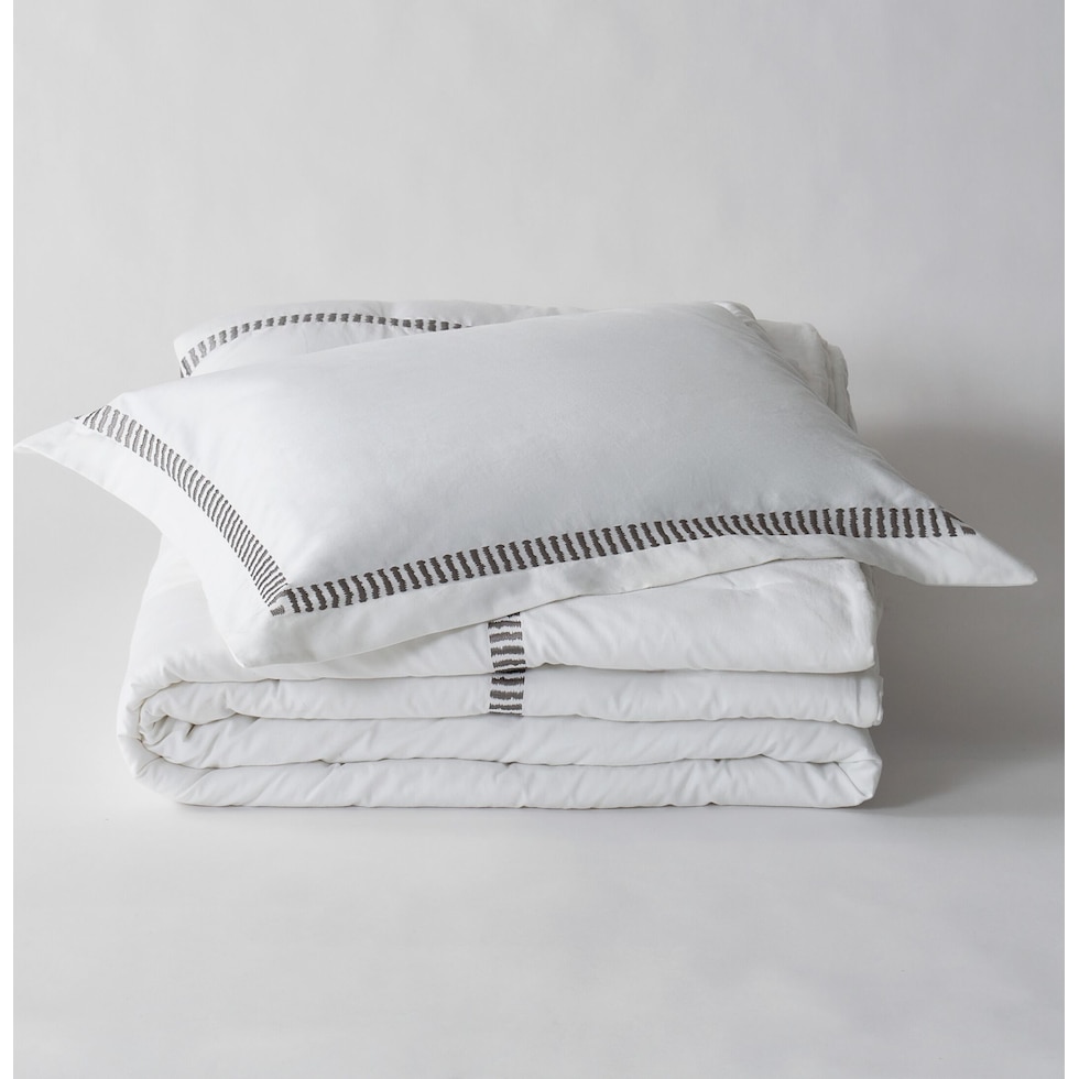 gray king bedding set   